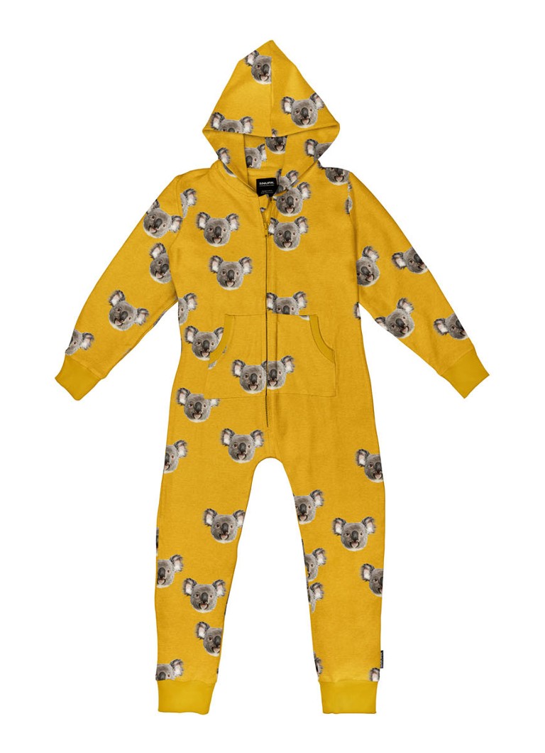 Snurk Koalas onesie met dierenprint • Geel • de Bijenkorf