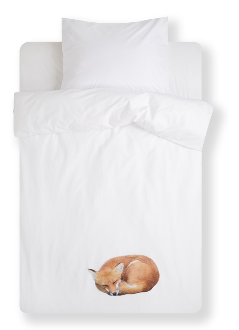 Snikken jam Roestig Snurk Sleeping Fox dekbedovertrekset van biologisch katoen perkal 160TC - inclusief kussenslopen • Wit • de Bijenkorf Snikken jam Roestig Snurk Sleeping Fox dekbedovertrekset van biologisch katoen perkal 160TC - inclusief kussenslopen • Wit • de Bijenkorf