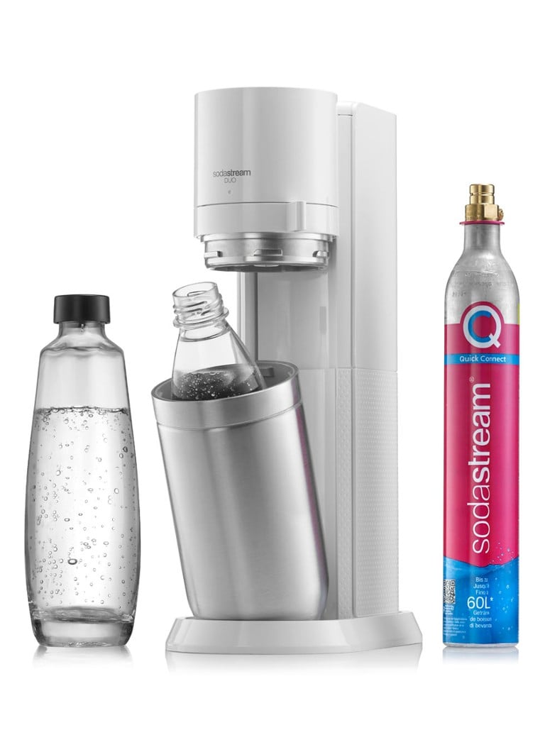 SodaStream - DUO bruiswatertoestel 4-delig inclusief Quick Connect koolzuur Cilinder - Wit