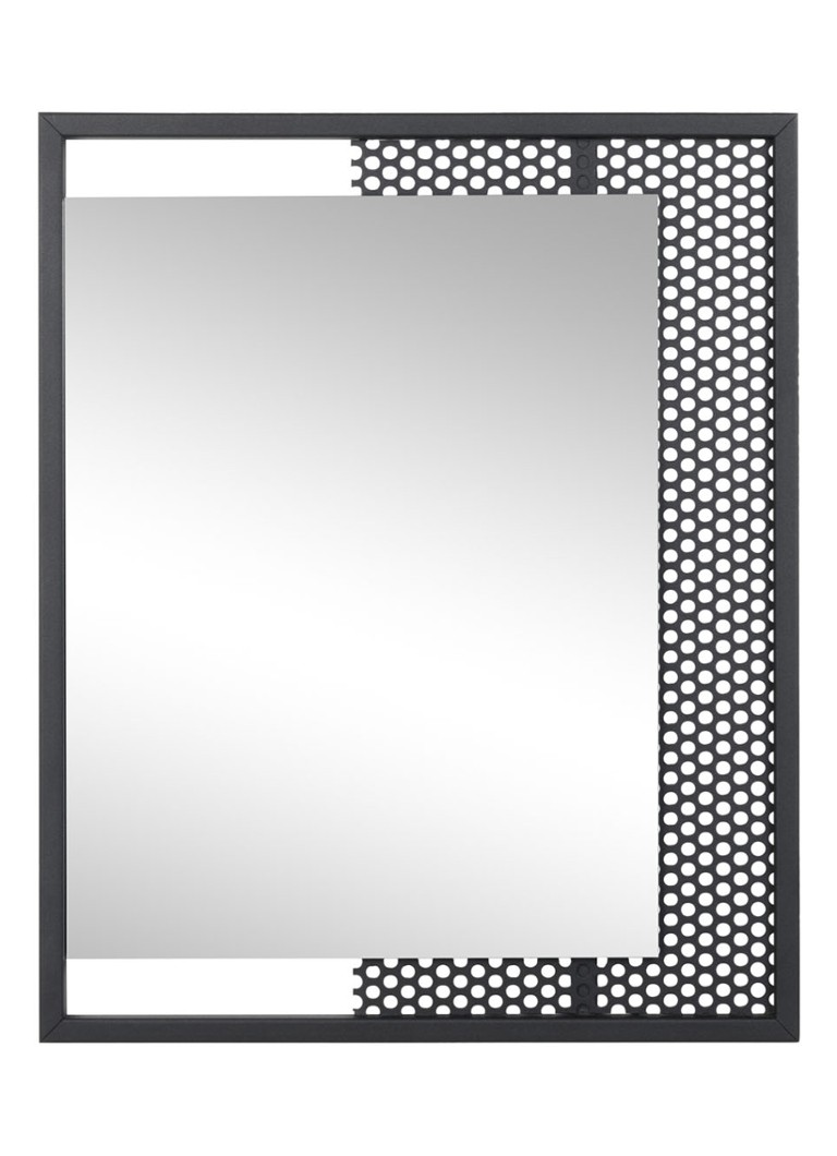Spinder - Mesh spiegel 45 x 45 cm - Zwart