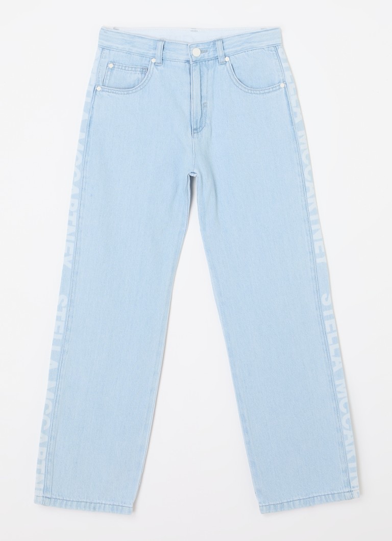 Stella McCartney - Straight leg jeans met lichte wassing - Lichtblauw