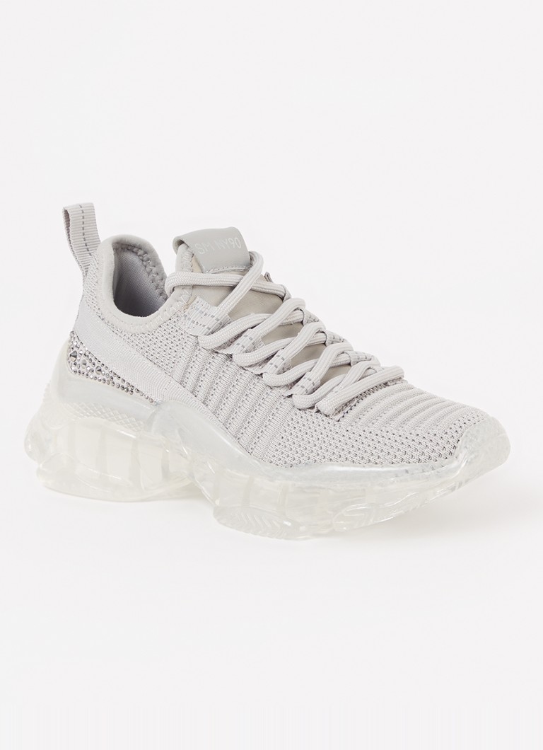 Steve Madden Jmaxima Sneaker Met Gebreid Bovenwerk Grijs De Bijenkorf steve-madden-jmaxima-sneaker-met-gebreid-bovenwerk-grijs-de-bijenkorf