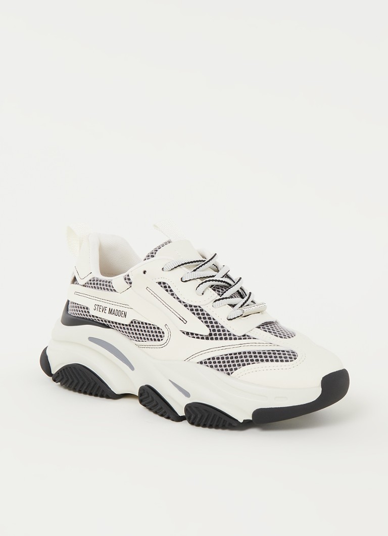 steve madden black mesh sneakers