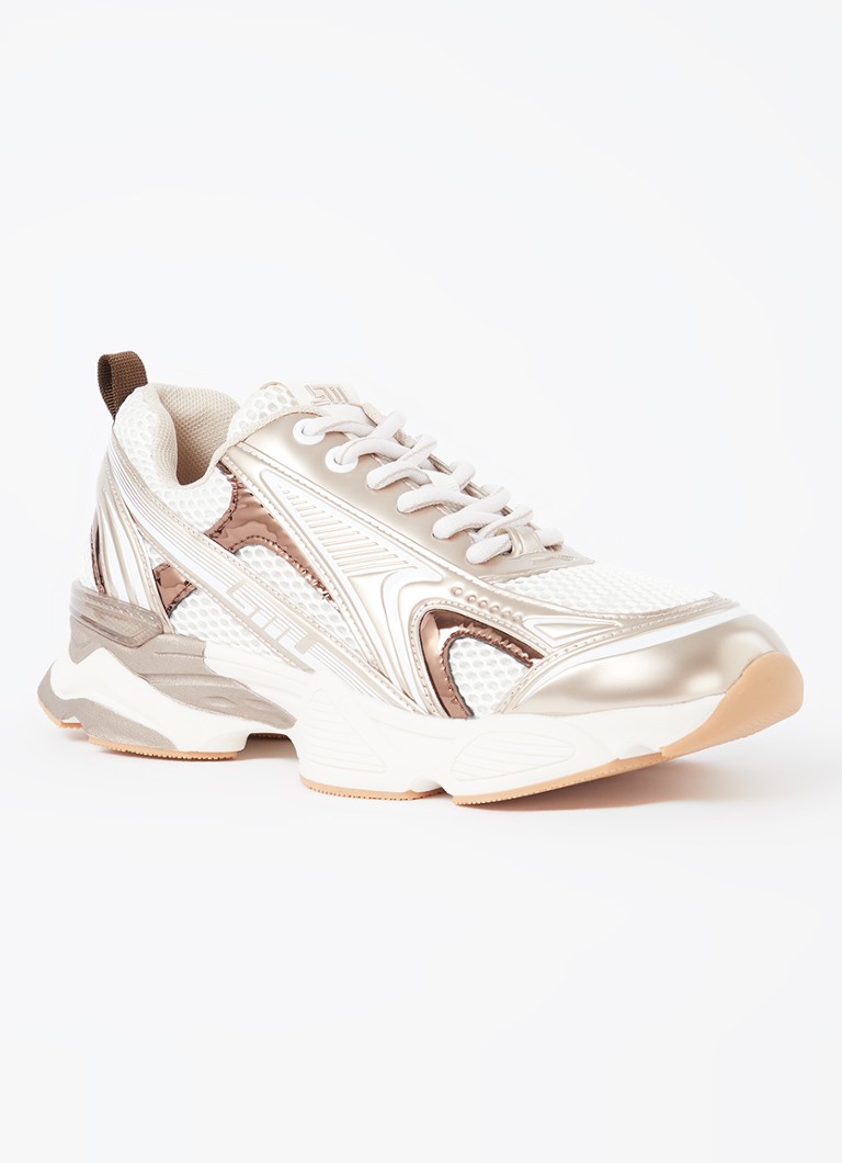Steve Madden - Speedster-E sneaker met metallic details - Brons