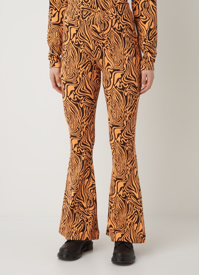 Stieglitz Rani mid waist flared fit legging in polyesterblend met