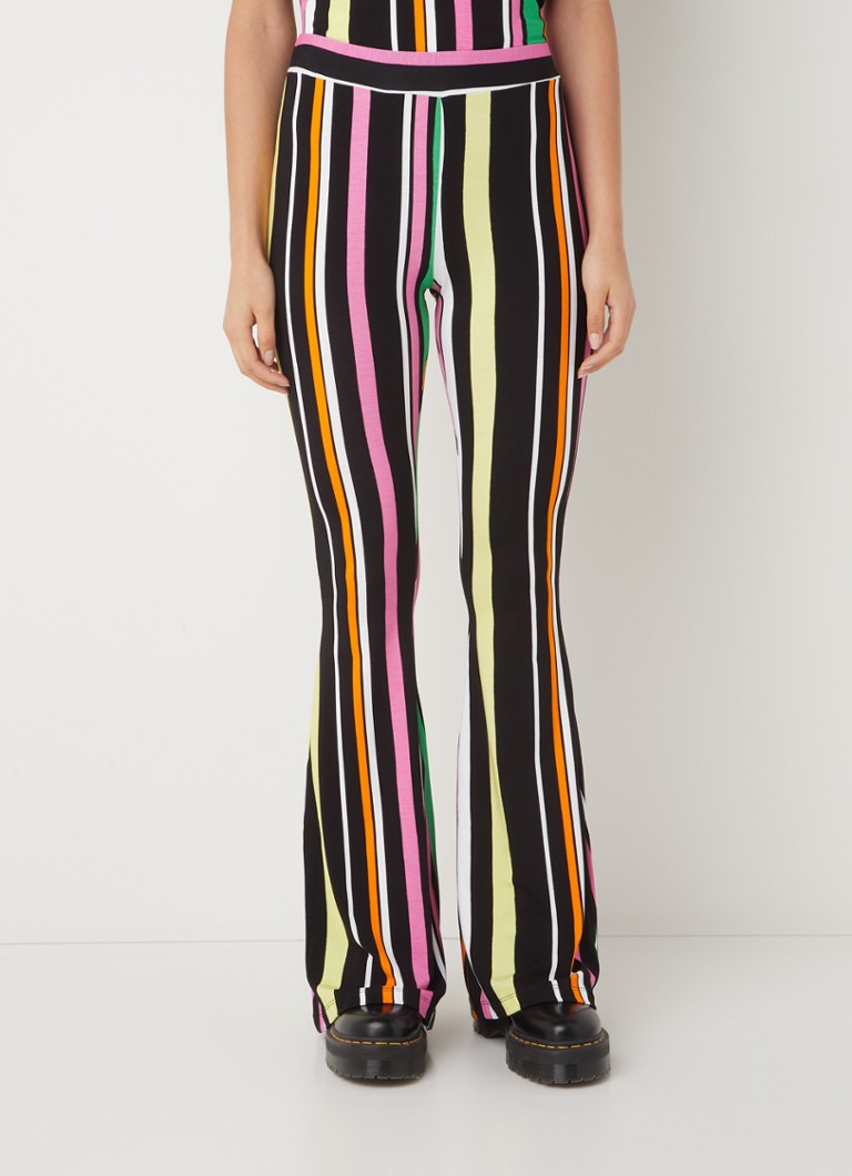 Stieglitz Roma high waist flared fit legging van viscose met print