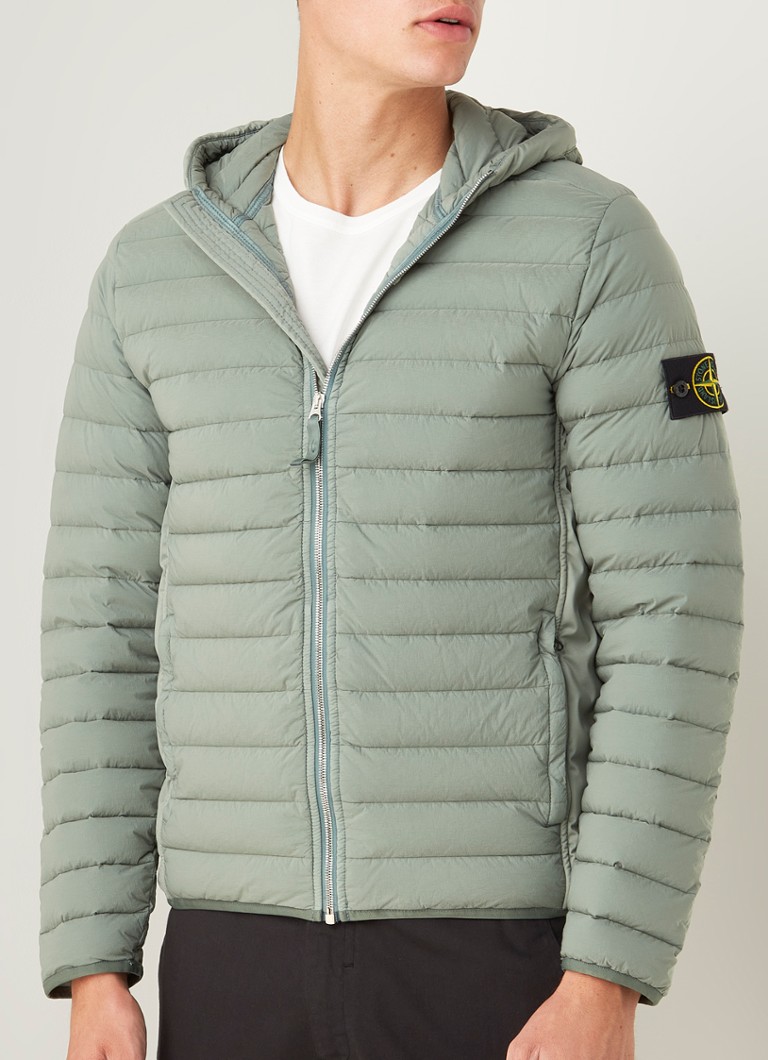 visueel Levering belasting Stone Island 41125 gewatteerde jas met dons en capuchon • Olijfgroen • de  Bijenkorf