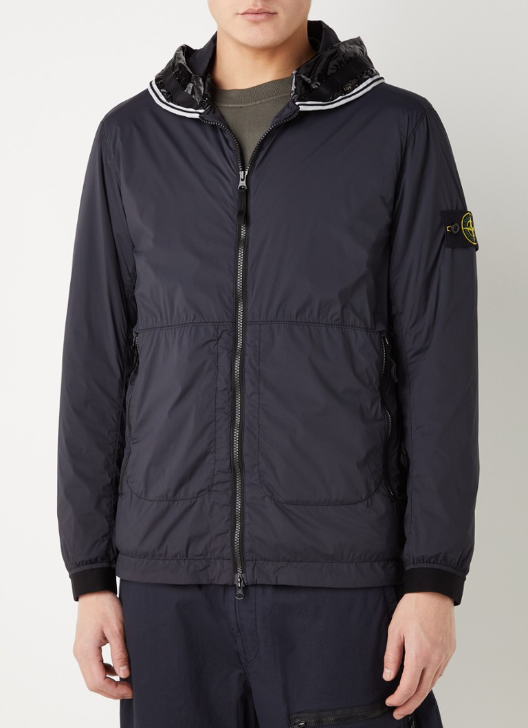 Stone Island 41131 Regenjack met ritszakken • Zwart • de Bijenkorf