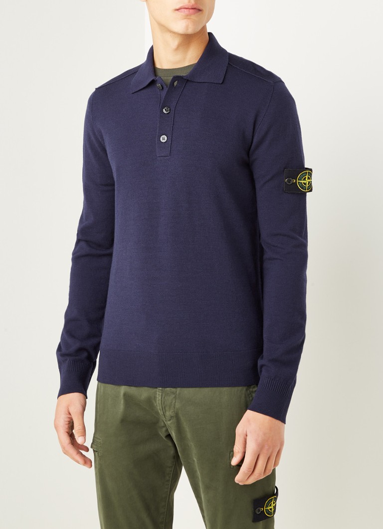 Island 512A1 regular fit polo in wolblend met • • de Bijenkorf