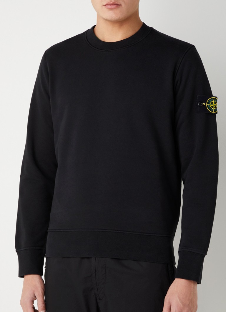 Garderobe boerderij pellet Stone Island 63051 Sweater met logo • Zwart • de Bijenkorf