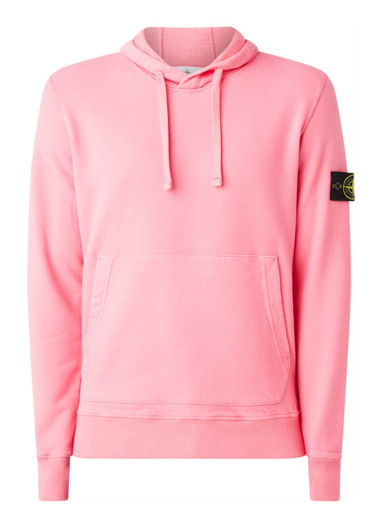 maatschappij Absorberend sokken Stone Island 64120 hoodie met buidelzak en logo • Roze • de Bijenkorf