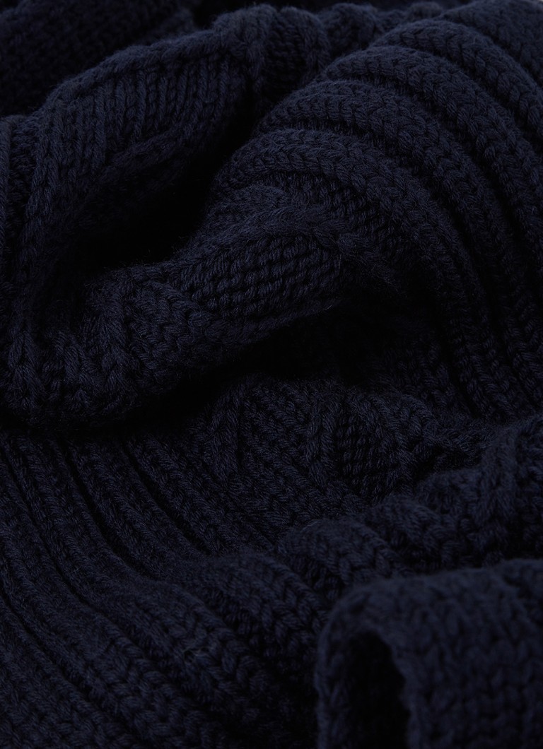 Kwestie Praten Weg Stone Island Sjaal van wol 180 x 30 cm • Donkerblauw • de Bijenkorf