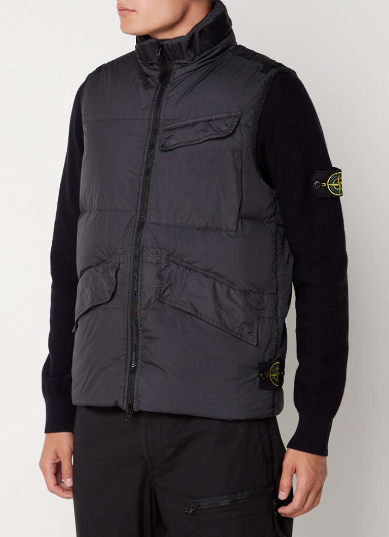 Stone Island V0029 Gewatteerde bodywarmer met donsvulling • Zwart • de Bijenkorf