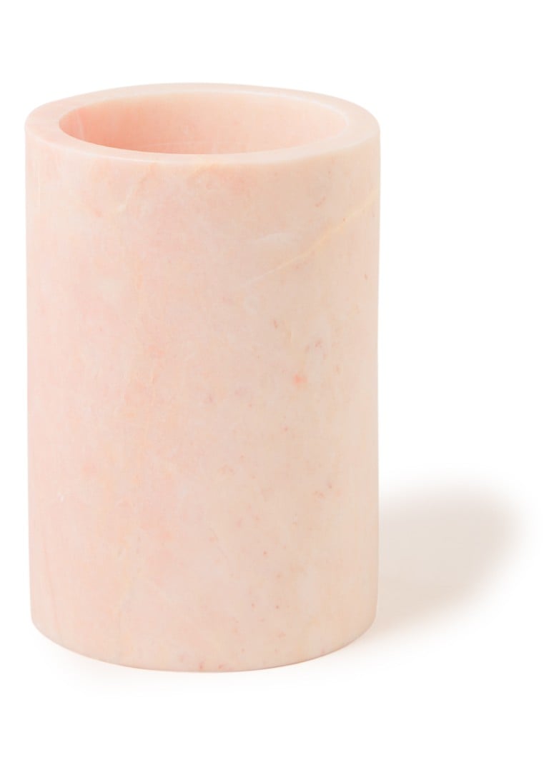 Stoned - Wijnkoeler van marmer 18 cm - Roze