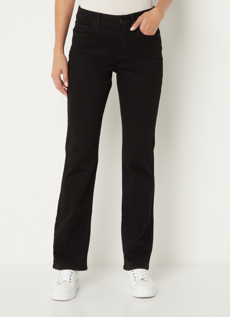 Strating Marilyn high waist straight leg jeans met stretch • Zwart • de