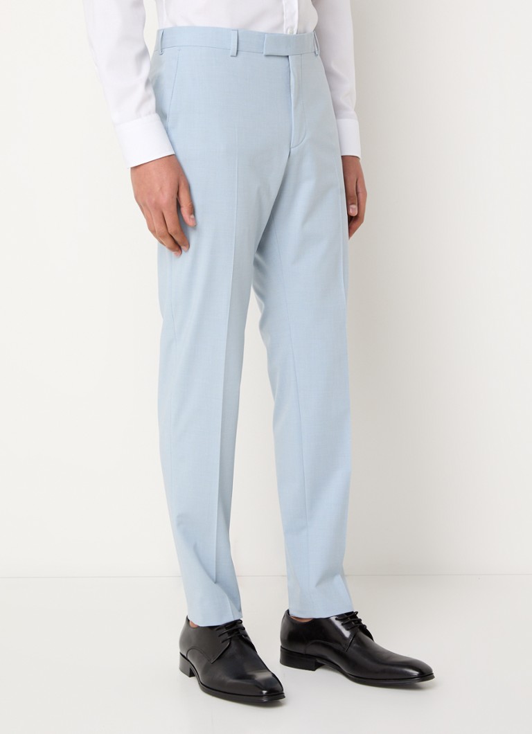 Strellson - Madden slim fit pantalon met steekzakken - Lichtblauw