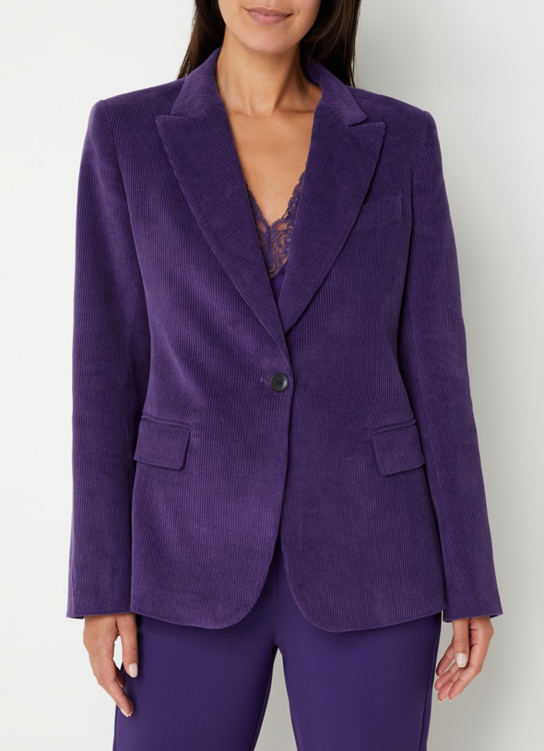 Studio Anneloes - Manou blazer van corduroy  - Paars