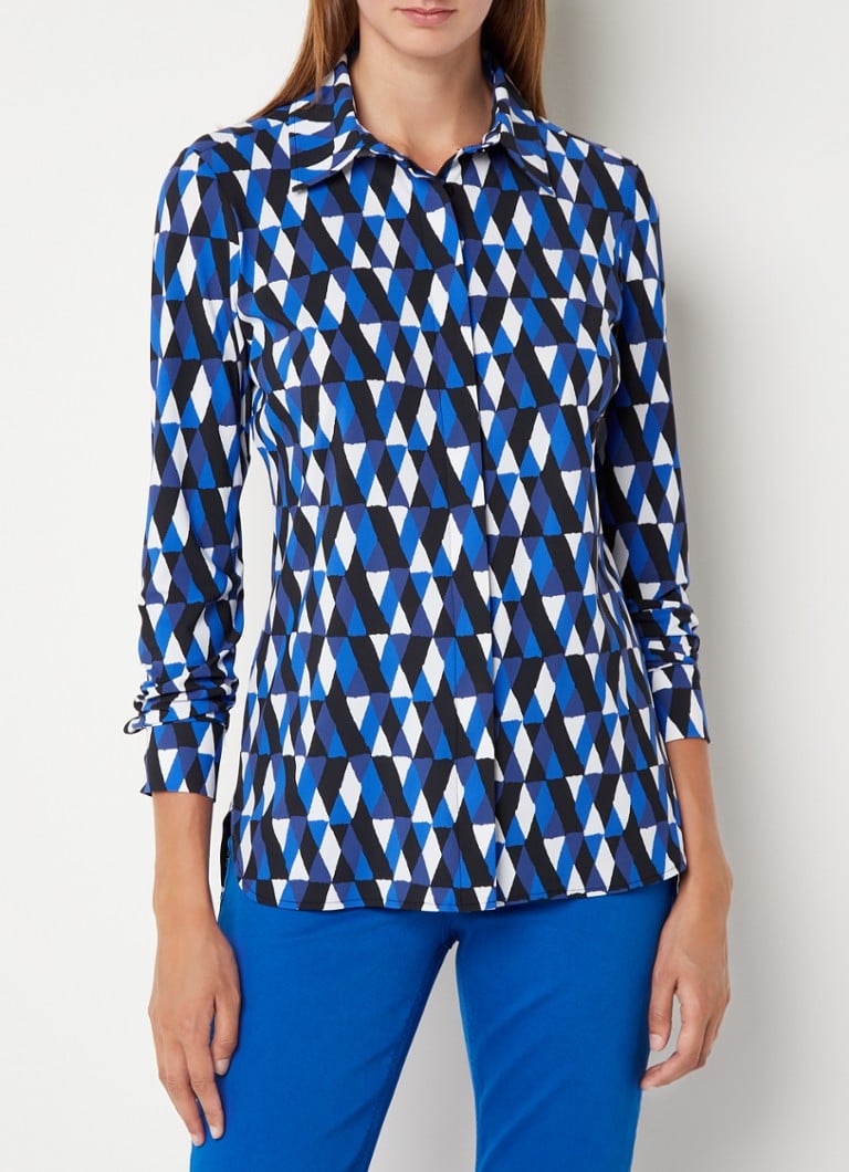 Allergie herten patroon Studio Anneloes Poppy Blind Diamond blouse van travelstof • Kobaltblauw • de Bijenkorf Allergie herten patroon Studio Anneloes Poppy Blind Diamond blouse van travelstof • Kobaltblauw • de Bijenkorf