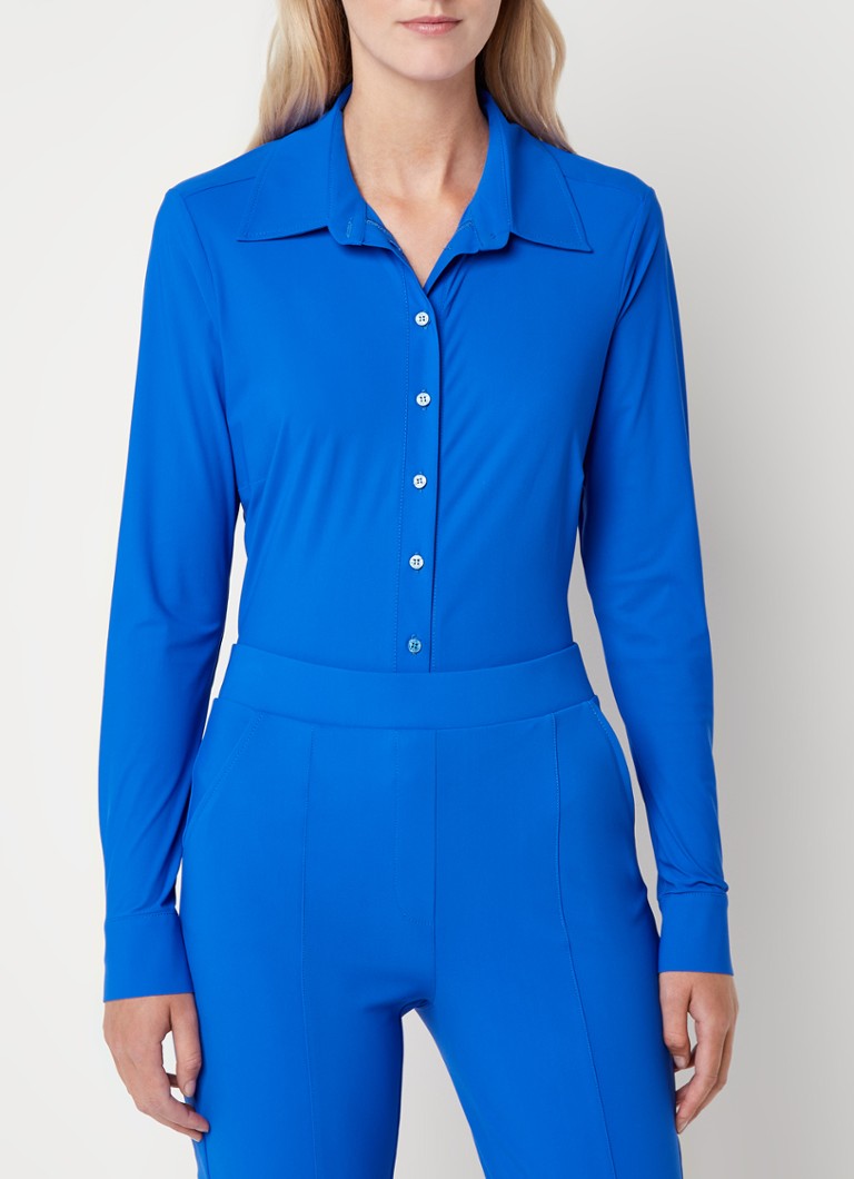 kobaltblauw blouse