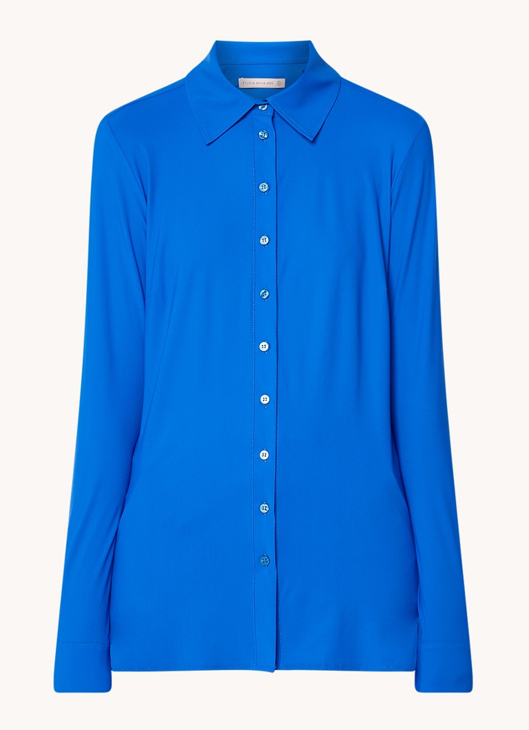 Onverschilligheid Nodig uit veiligheid Studio Anneloes Poppy blouse met stretch • Kobaltblauw • de Bijenkorf