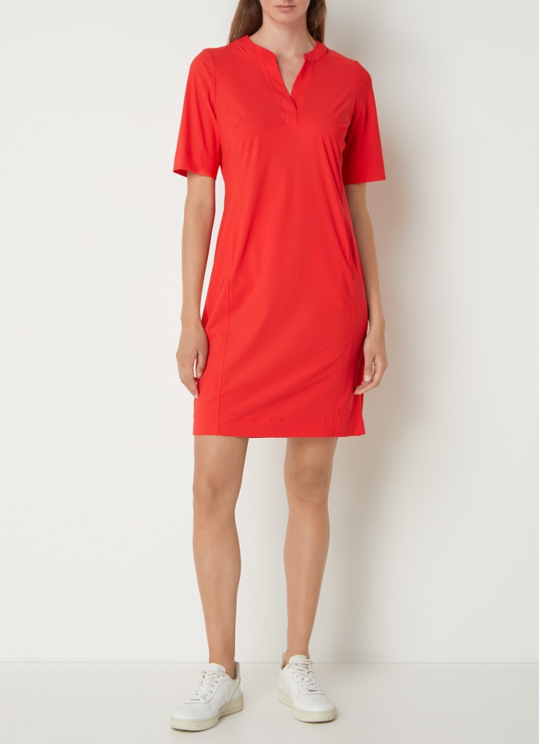 Anneloes Simplicity Jurk Anneloes SIMPLICITY DRESS SLS RED STUDIO