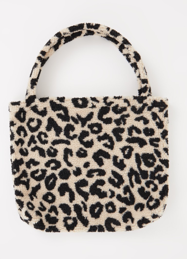 Studio Noos - Holy Cow Teddy Mom-Bag met panterprint - Beige