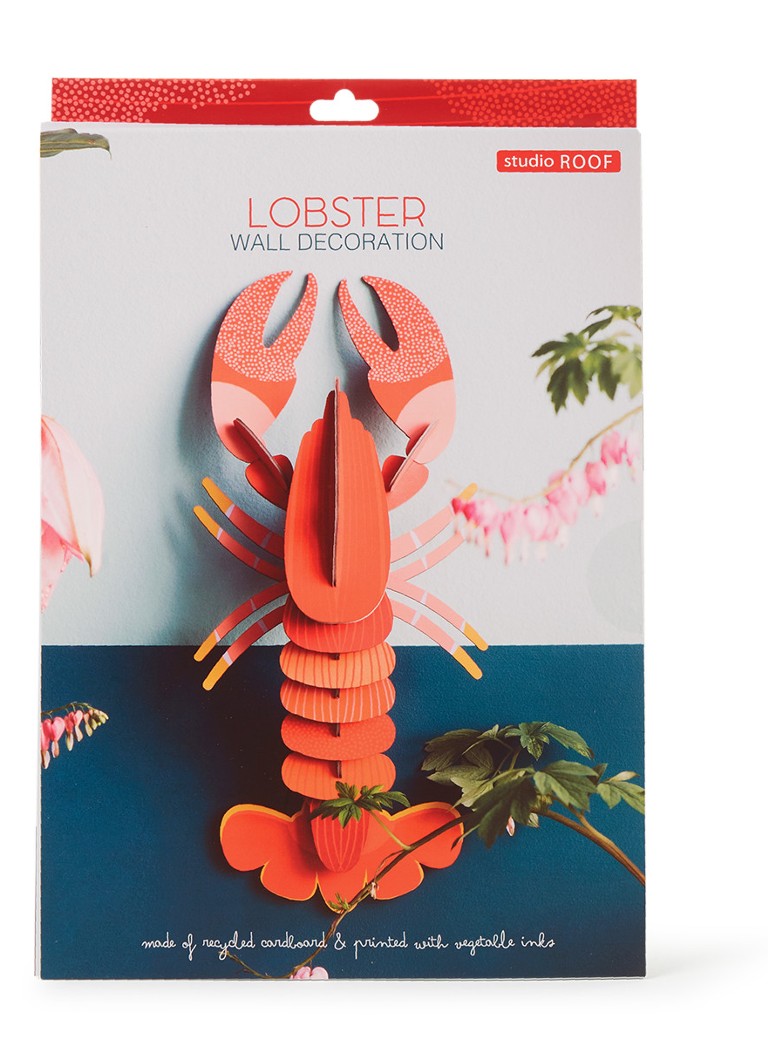 studio ROOF - Lobster wanddecoratie - Rood