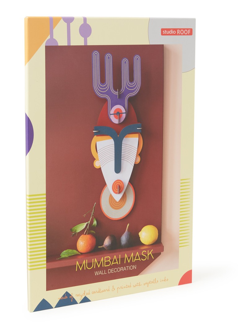 studio ROOF - Mumbai Mask wanddecoratie  - Multicolor
