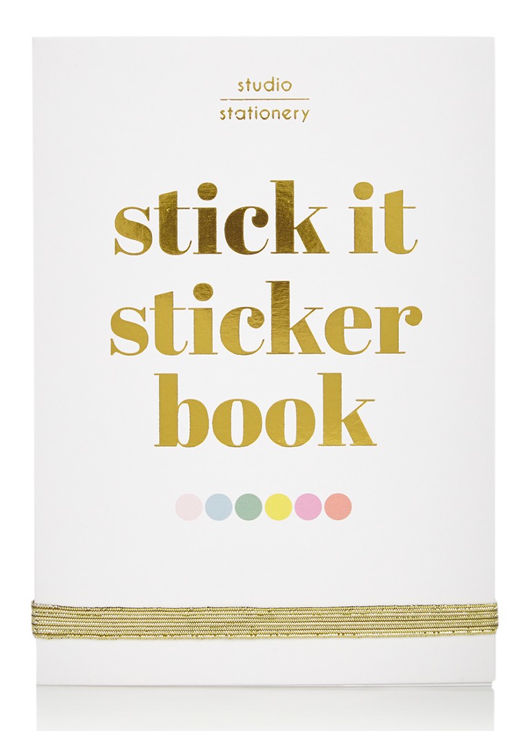 Studio Stationery - Stick it sticker book - Wit