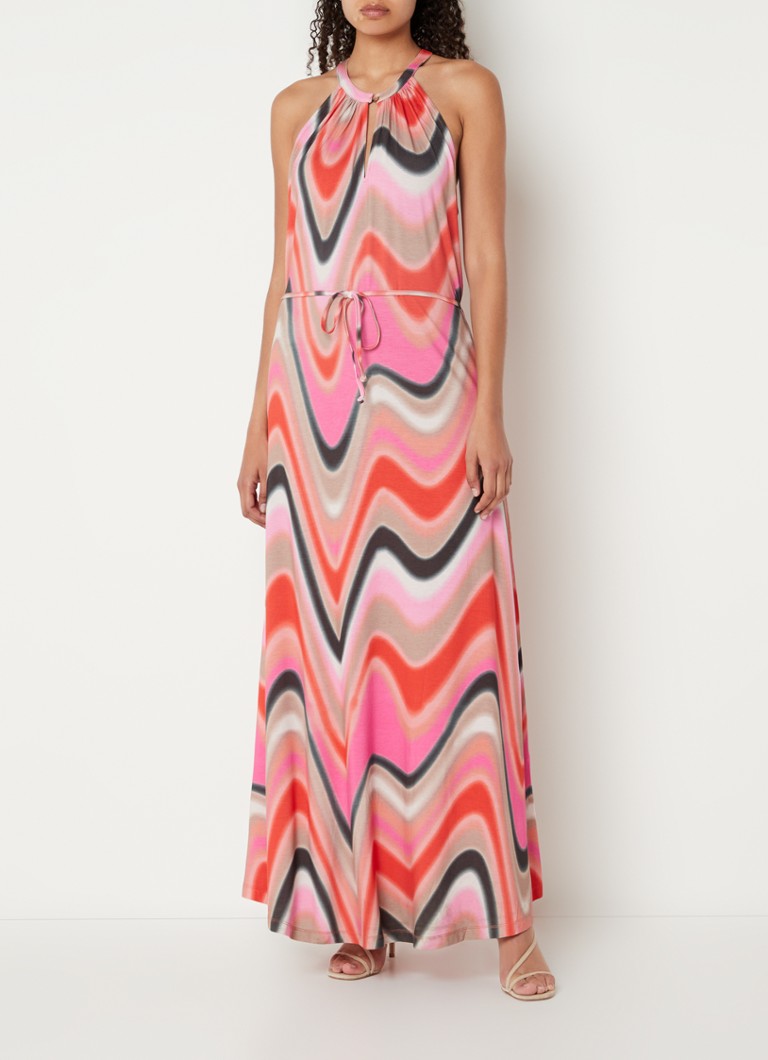 Ykomow Spring Summer Good Vibes Rainbow Maxi Dress Women Sleeveless