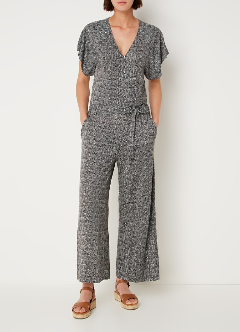 Summum Straightfit jumpsuit met grafische print • Zwart • de Bijenkorf