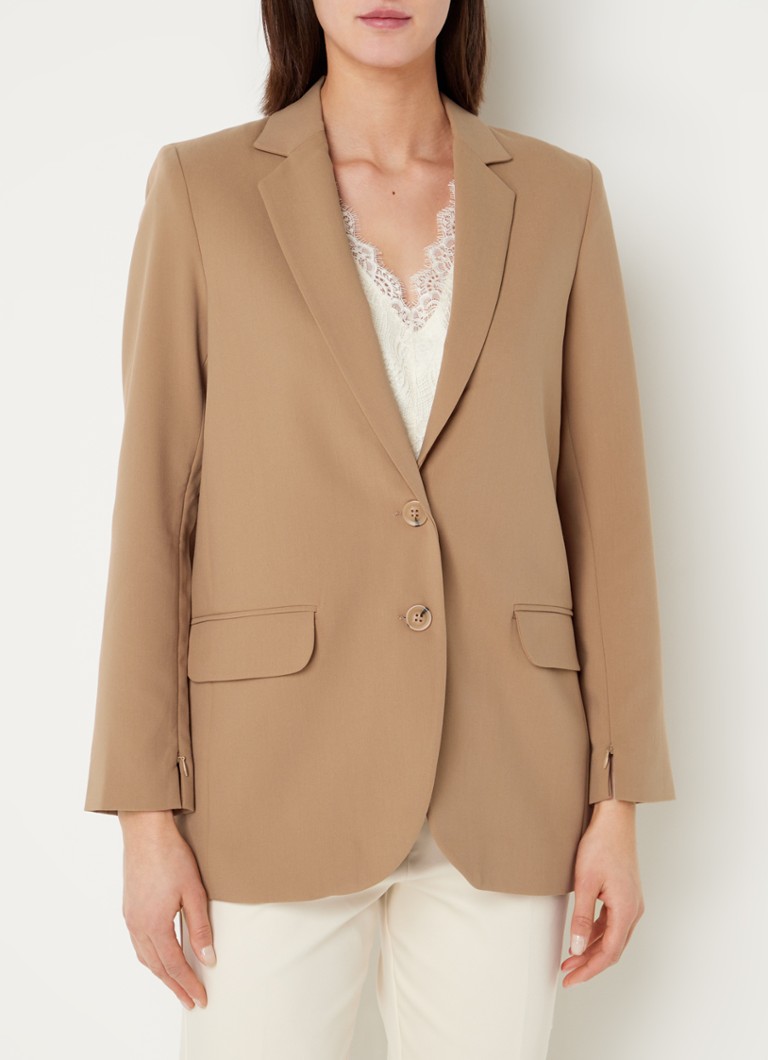 Summum Woman Blazer met klepzakken en siernaad • Geel • de Bijenkorf