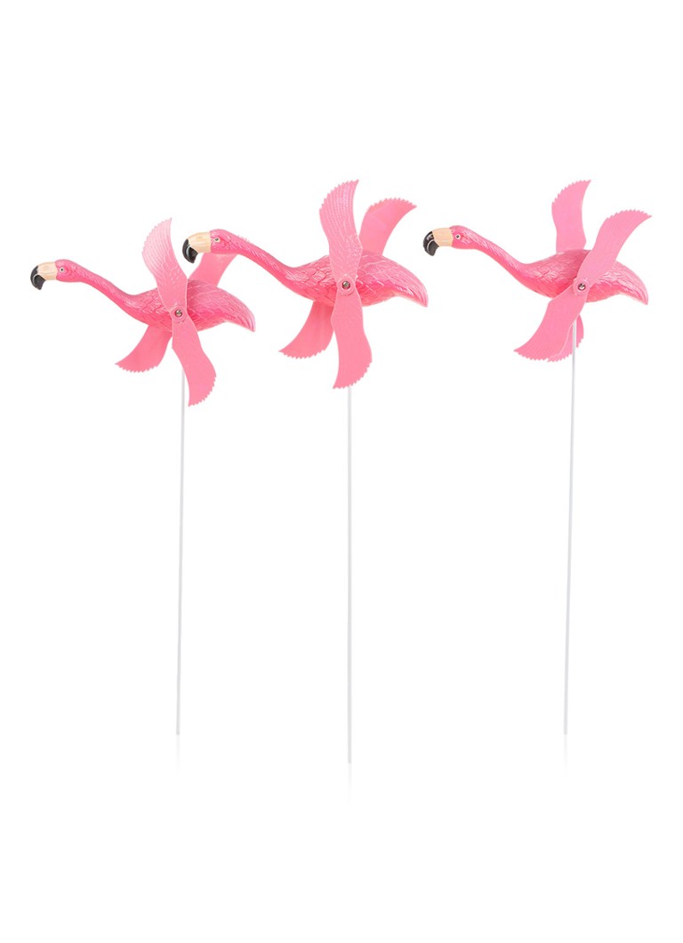 Sunnylife Flamingo tuin windspinner set van 3 • Roze • de Bijenkorf