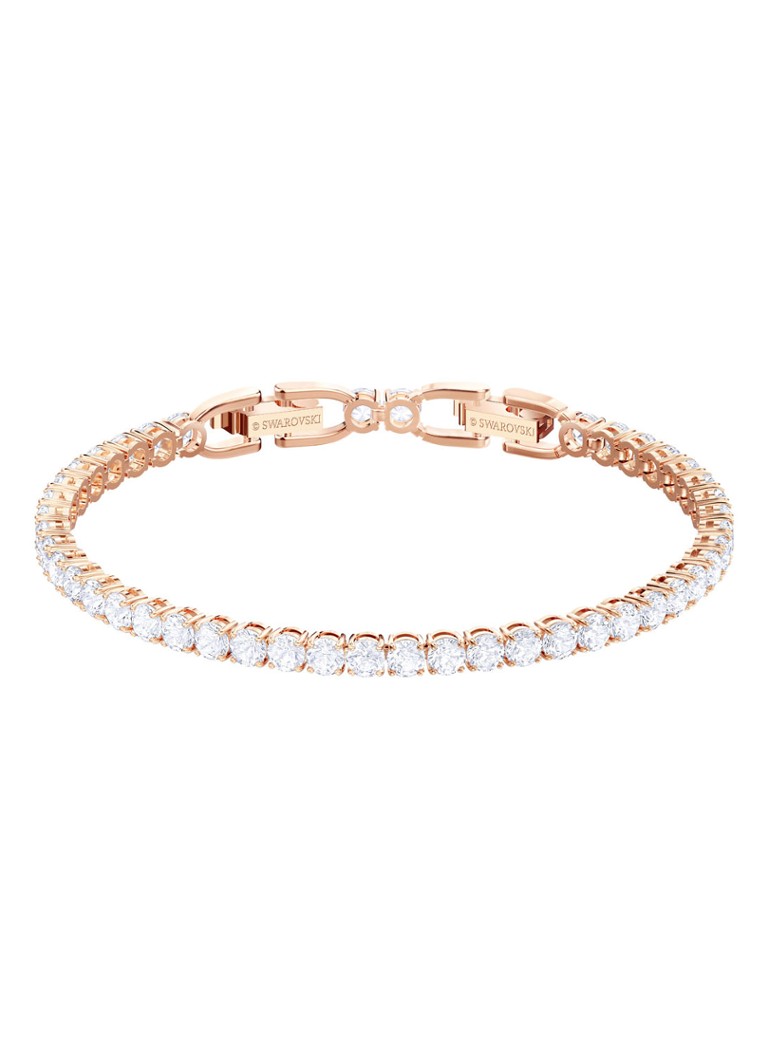 conversie toediening Verschuiving Swarovski Armband Tennis DLX • Roségoud • de Bijenkorf