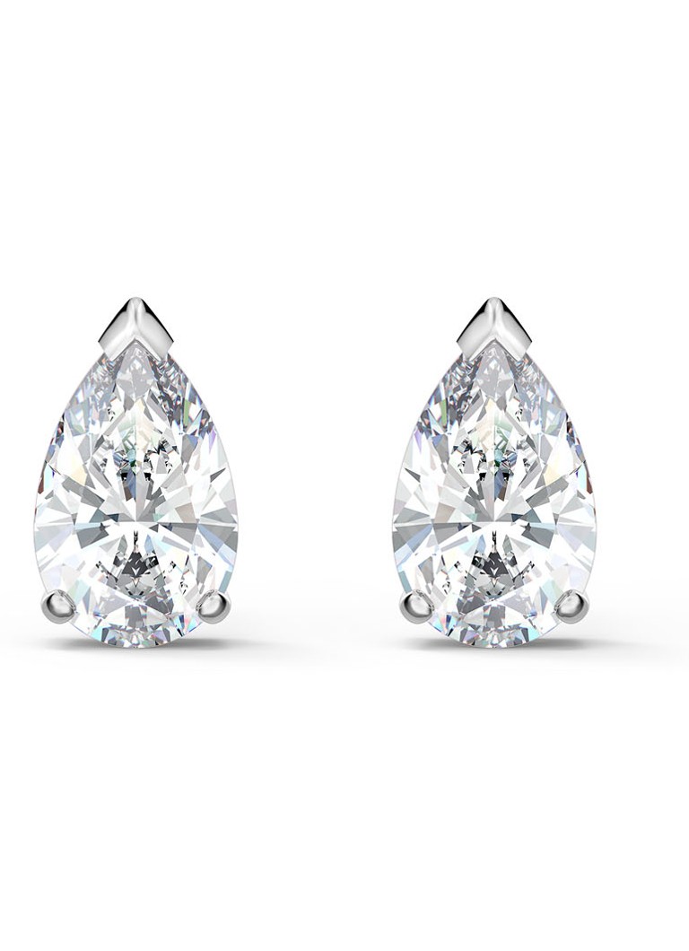 Swarovski Attract oorstekers met kristal • Zilver • de Bijenkorf