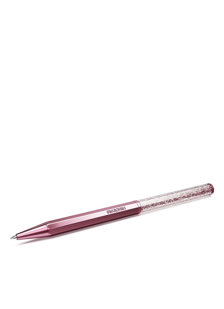 Swarovski - Crystalline pen met kristal - Donkerroze