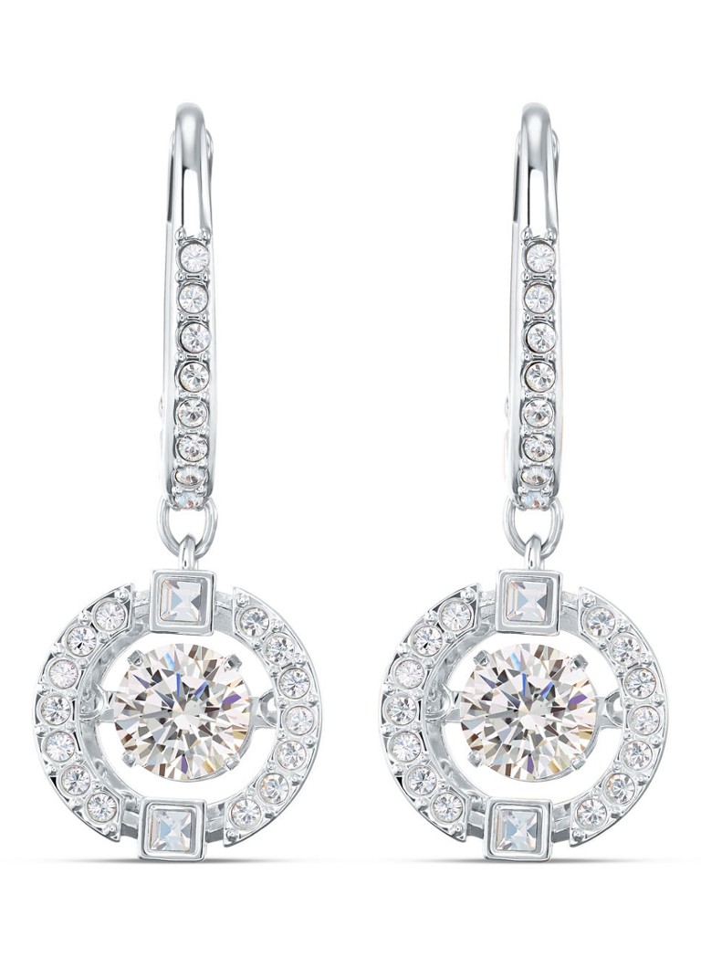 Swarovski Oorstekers met kristal • Zilver • de Bijenkorf