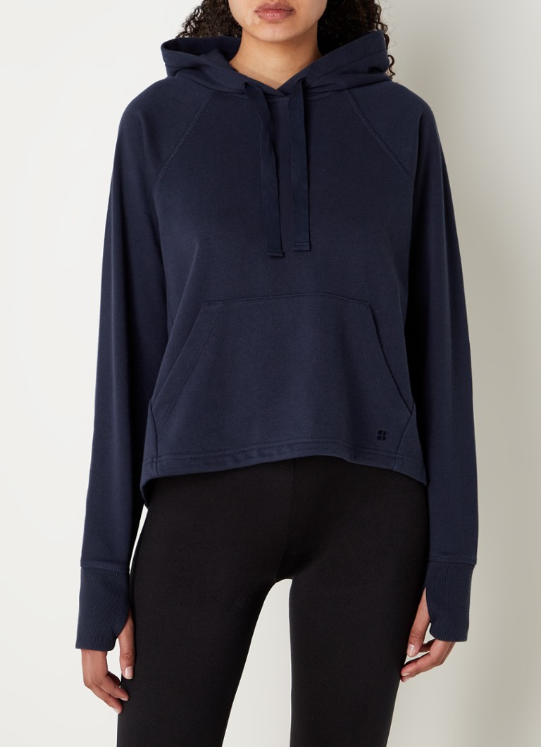 Sweaty Betty Revive hoodie met logo • Blauw • de Bijenkorf