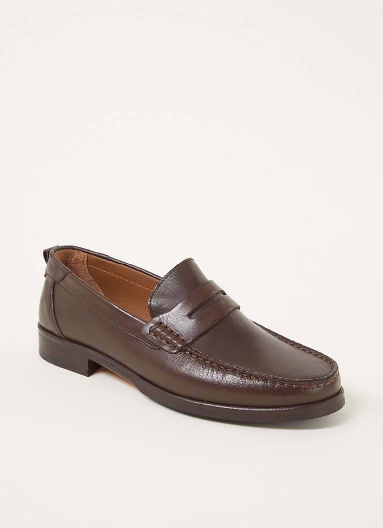 Ted Baker Alffie loafer van leer • Bruin • de Bijenkorf