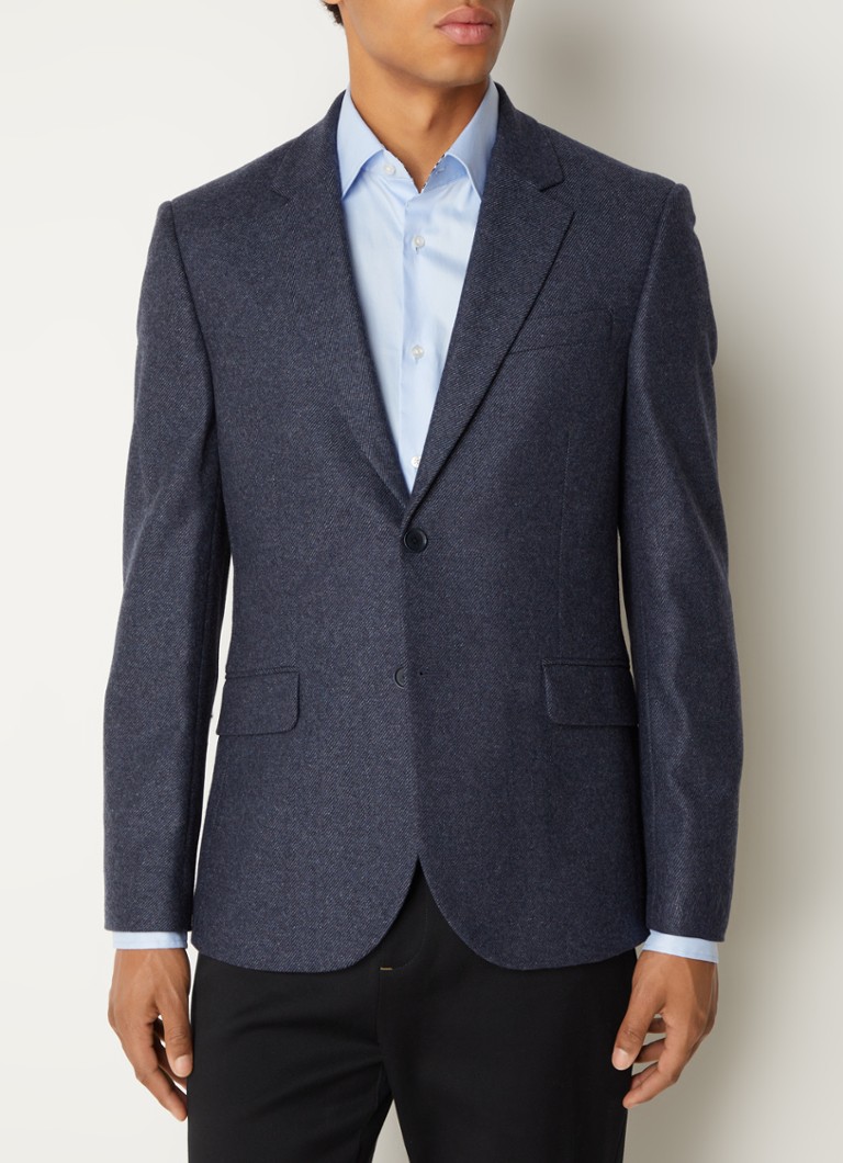 Ted Baker Arthurj slim fit colbert in wolblend met gemêleerd dessin ...