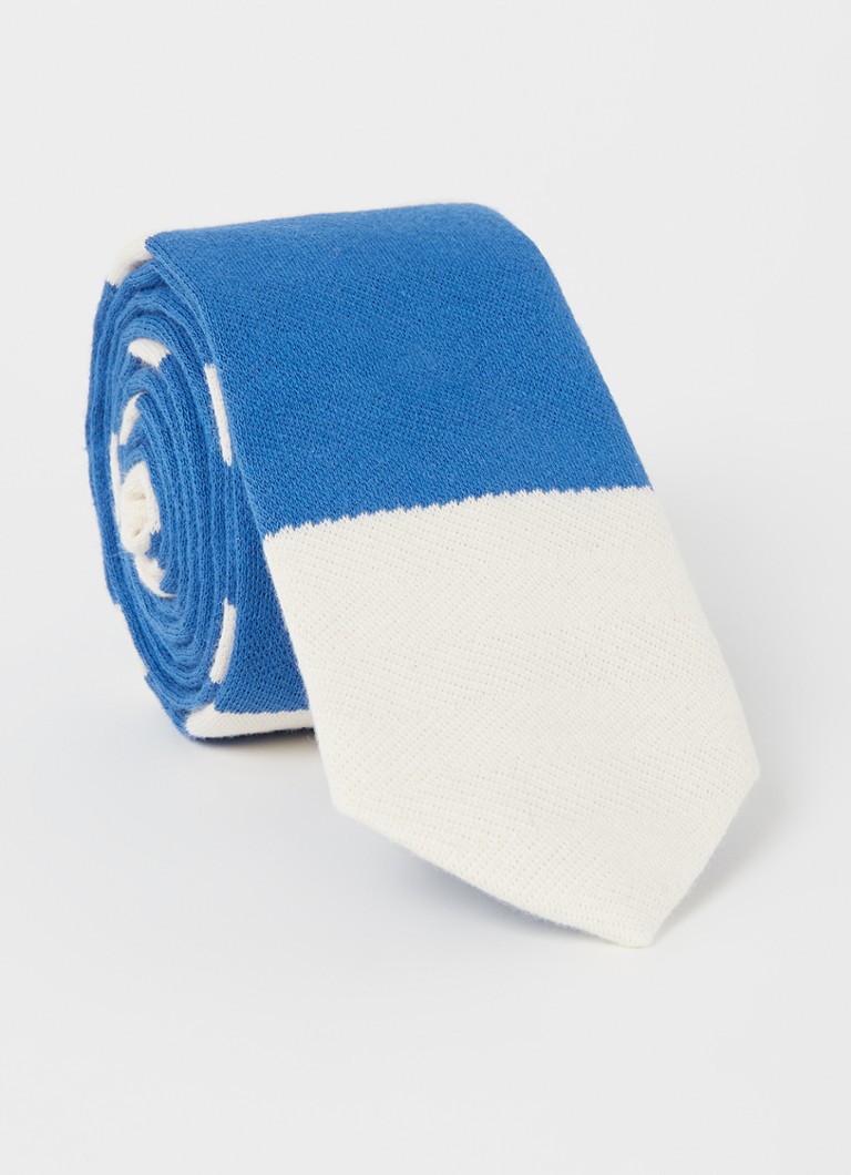 Ted Baker - Duckabu stropdas van jersey met streepprint - Blauw