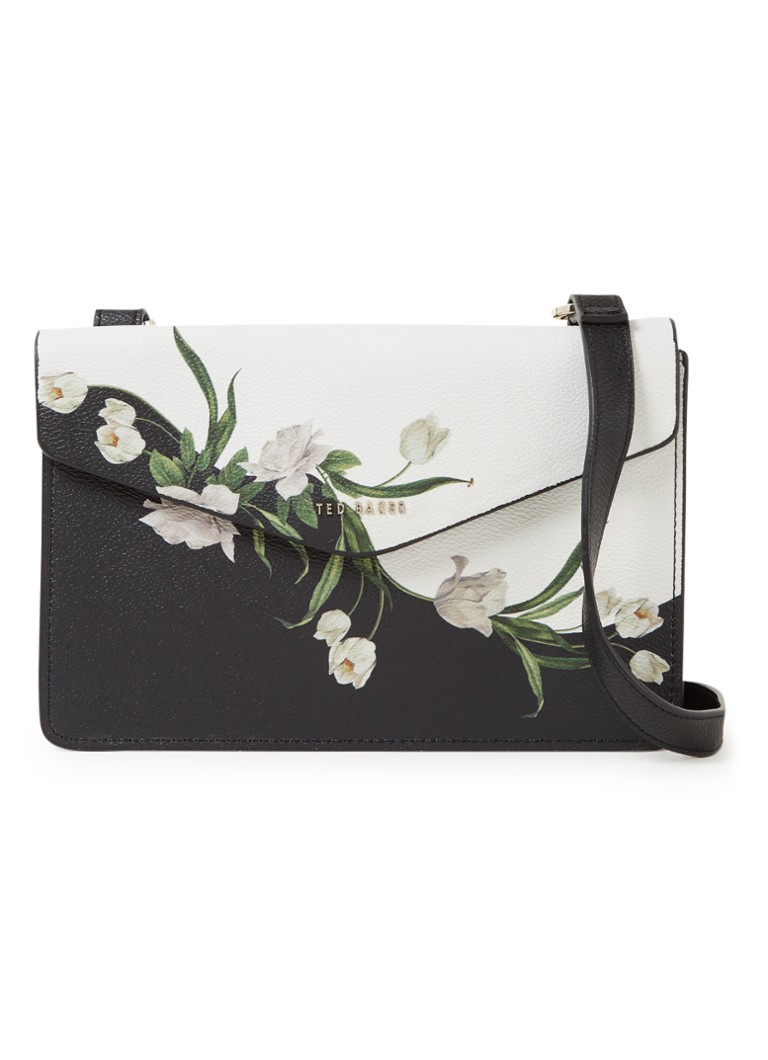 audit gemeenschap meteoor Ted Baker Farzane Elderflower crossbodytas met bloemenprint • Zwart • de  Bijenkorf