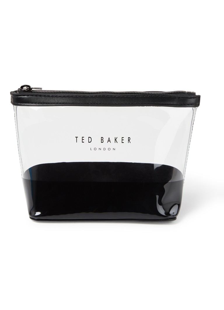Automatisch hartstochtelijk Document Ted Baker Glaswin semi-transparante make-up tas • Zwart • de Bijenkorf