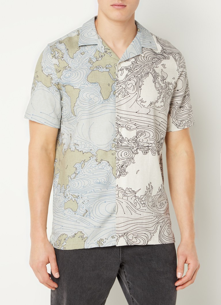 Ted Baker - Graley regular fit overhemd in lyocellblend met print - Multicolor