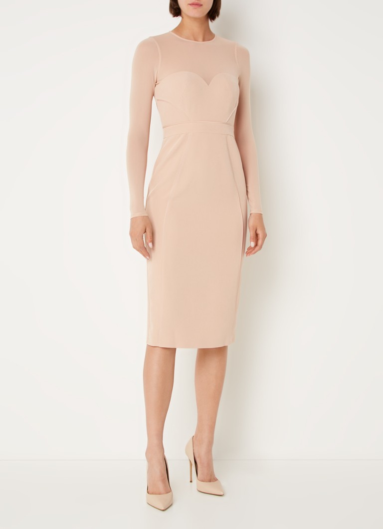 Dames midi jurk – Semi-getailleerd – Korte mouw – Ademend