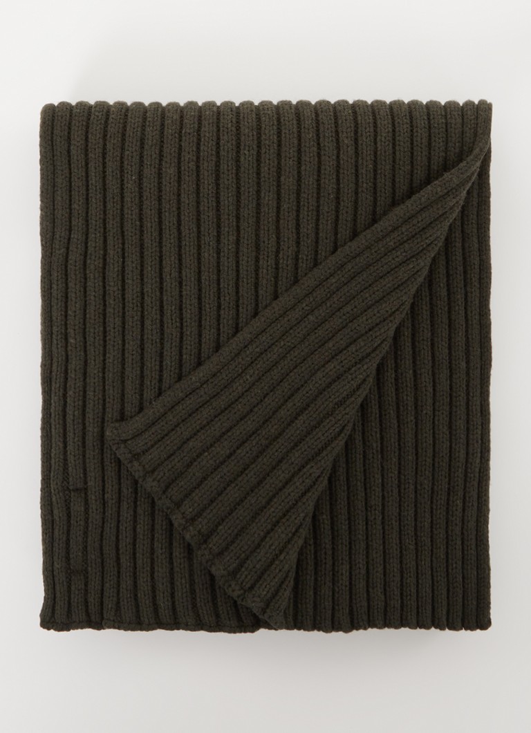 Ted Baker - Kauff sjaal in kasjmierblend 180 x 30 cm - Bronsgroen
