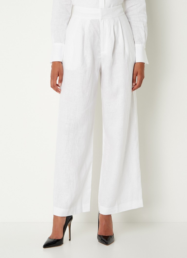 high waist pantalon wit