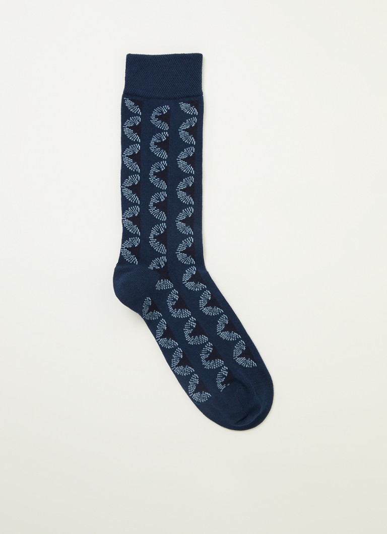 Ted Baker - Nicegeo sokken met grafische print - Donkerblauw