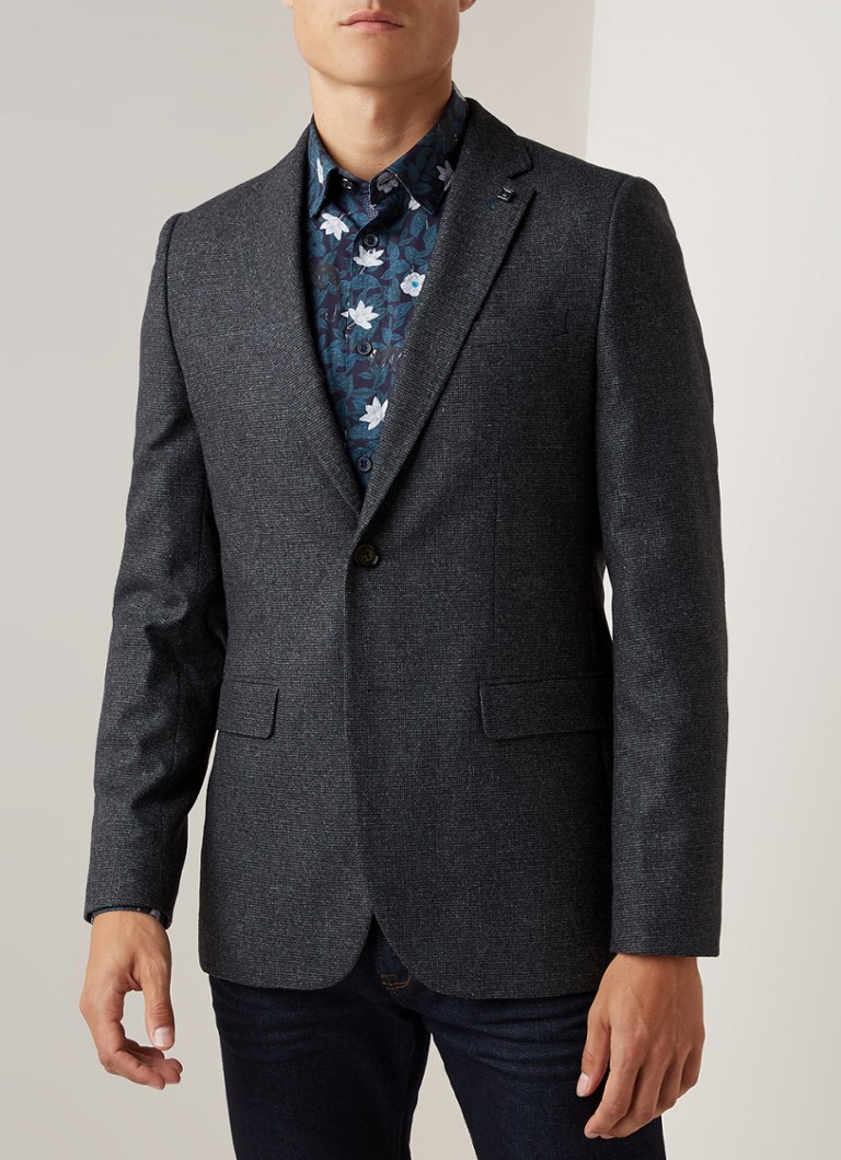 Ted Baker - Padstoe regular fit colbert in wolblend - Grijs