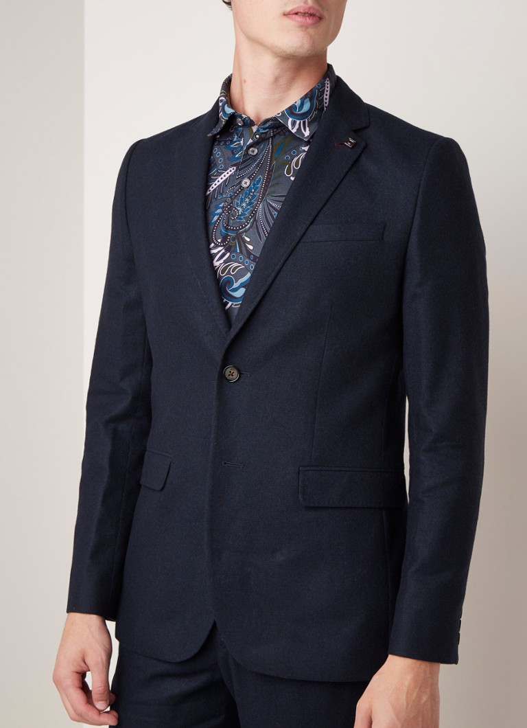 Ted Baker - Padstoe regular fit colbert in wolblend - Donkerblauw